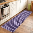 thumbnail image 3 of Purple Moroccon Kitchen Runner Rug 2x6 Washable Runners for Hallway Non Slip Country Chic Ethnic Minimalist Motifs Large Area Rug Indoor Floor Carpet for Bathroom Laundry Entryway Bedroom Living Room, 3 of 8