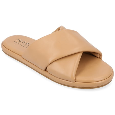 

Journee Collection Womens Addilynn Tru Comfort Foam Puffy Slide Sandal