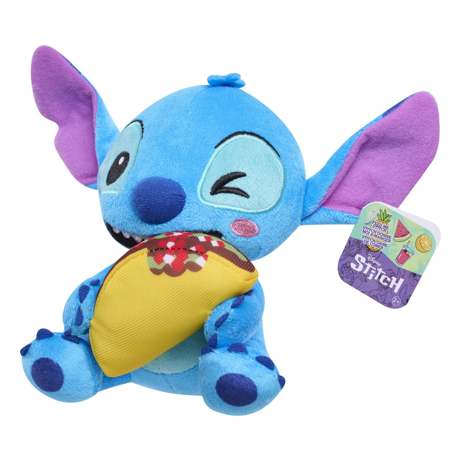 Petit Animal en Peluche Disney Stitch 18 cm (7 pouces), Stitch avec Taco