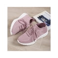 thumbnail image 4 of White Sneakers for Women Lace Up Shoes Wide Width Running Athletic Shoes Comfort Trainers Non Slip Pink 8.5, 4 of 10