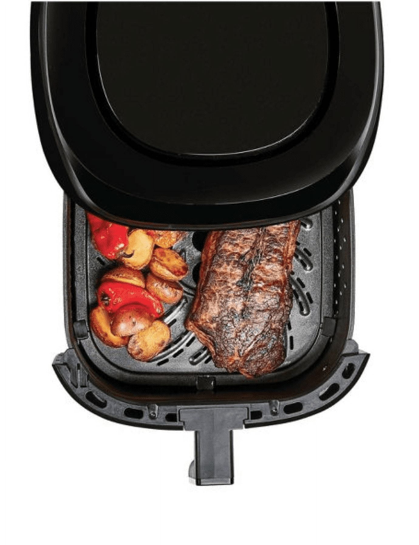 PowerXL Large 8-Quart Nonstick Air Fryer w One-Touch Digital Display BLK  752356833282