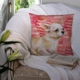 thumbnail image 3 of Carolines Treasures BB9784PW1414 Chihuahua Leg up Love Fabric Decorative Pillow  14Hx14W multicolor, 3 of 4
