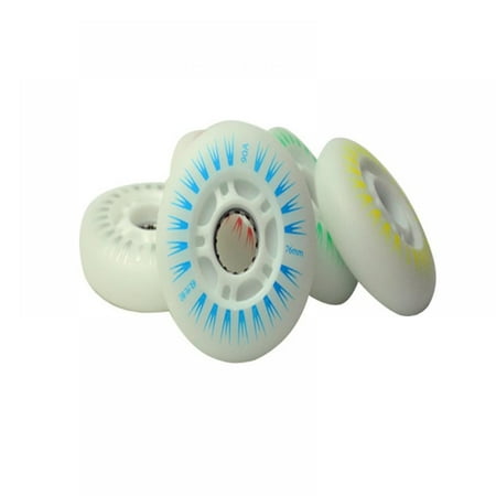 

Retap 4PCS Skating Shoes Flash Wheel Extreme Light Flash Wheel Slide Brake Aurora Shiny Wheel Wear High Bomb