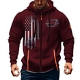 thumbnail image 1 of Veste à Capuche à Manches Longues Style Moto pour Hommes avec Poches Zippées pour Tenue Décontractée, 1 of 3