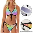 thumbnail image 3 of Dreamtimes Nautical Anchor Black Two Piece Swimsuits Bathing Suit Triangle Bikini Set, XX-Large, 3 of 7