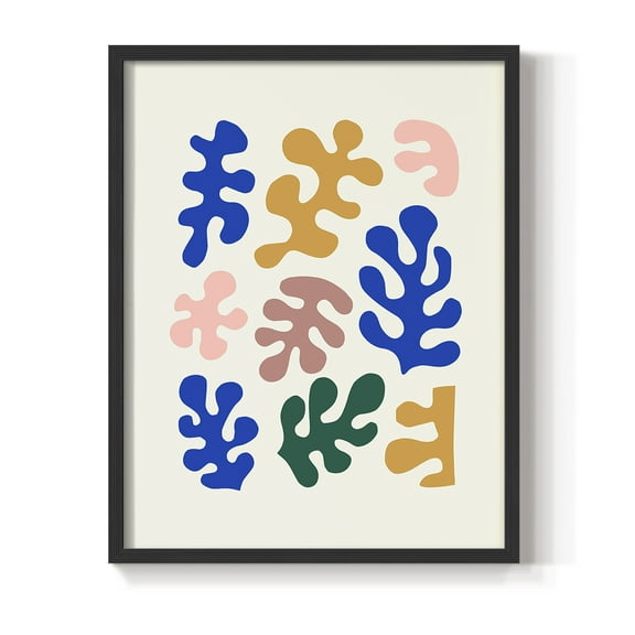 Matisse CDLXV in Black Solid Wood Framed Print No Nail Hanging