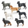 thumbnail image 1 of Set de figuras de perro realista, 7 piezas, PVC con pastor y rottweiler, 1 of 2
