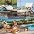 thumbnail image 6 of Outdoor Lumbar Pillows with Strap & Insert Orange Modern Geometric Recliner Head Pillow Pack of 2 Abstract Lines Squares Waterproof Headrest Patio Lounge Chair Pillows for Beach Office 11x16 Inch, 6 of 9