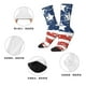 thumbnail image 5 of Balery USA Colors Stripes1 Calcetas Largas con Estampado para Hombre y Mujer – Suaves y Transpirables, Talla Única (US 5-11), 5 of 6