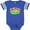 Football Blue and White, variant on My 1st Pi Day Blue Green Pie Pan Pun Boys or Girls Baby Bodysuit