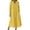 A-Yellow, variant on MaFYtyTPR Women's V-Neck 3/4 Sleeve Dress Solid Color Side Pocket Loose Cuffed Sleeve Maxi Dresses for Summer Casual Daily Wear A-Brown L