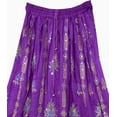 thumbnail image 3 of SAI DECORATIVE Women's Long Bohemian Maxi Skirt - Gypsy Hippie Boho Chic Style Skirt & color-Purple, 3 of 3