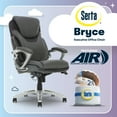 thumbnail image 2 of Serta Bryce Executive Office Chair with AIR Lumbar Technology, Gray Bonded Leather, 2 of 16