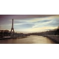 thumbnail image 2 of Frank, Assaf 24x14 Gold Ornate Wood Framed with Double Matting Museum Art Print Titled - Paris Sunset, 2 of 4