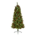thumbnail image 3 of Nearly Natural Clear Prelit LED Assorted Colors Holiday Pine Christmas Tree, 6.5', 3 of 8