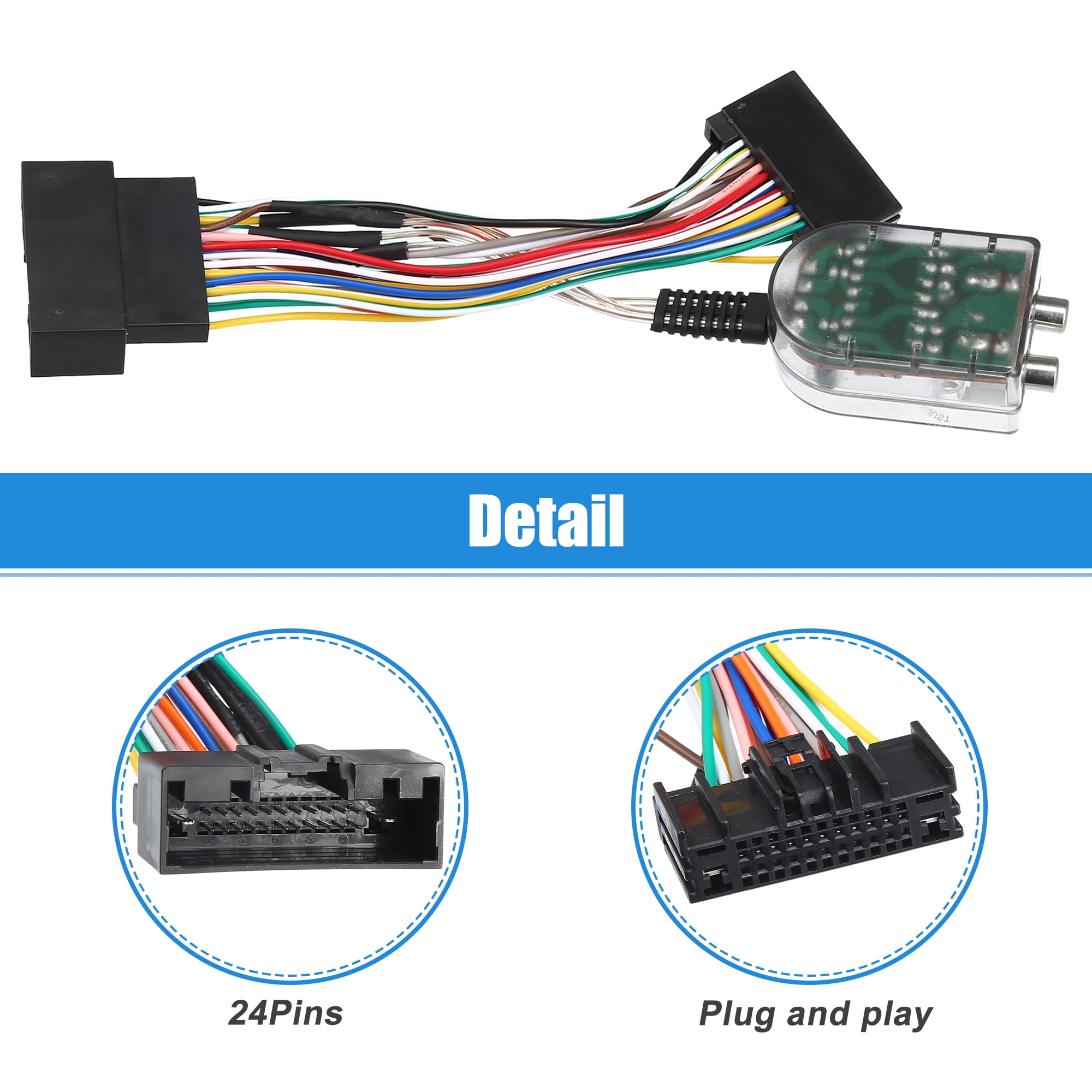 Unique Bargains Car Amplifier Adapter Interface for Ford 2011-2018 Extension Wire