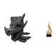 thumbnail image 1 of Sujetalibros con estatua abstracta de fuego, soporte para libros, decoración del hogar, sujetalibros decorativo, tope final, figura de llama de resina, 1 of 8
