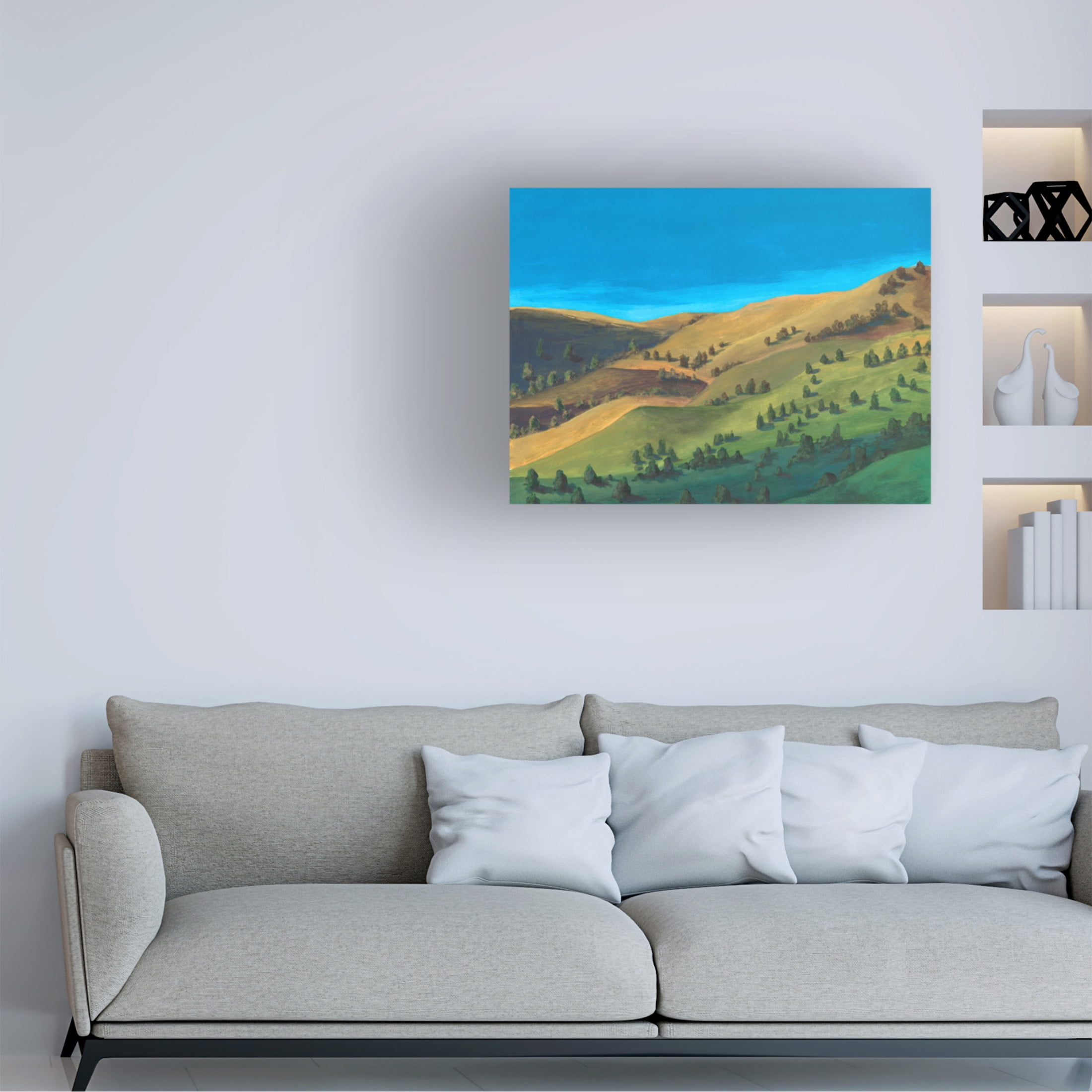 Trademark Fine Art Michael Willett Golden Hillsides II Canvas Wall Art