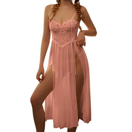 Women s Nightgowns Babydoll Dress For Women Pink Lingerie Mesh Dress For Women Babydoll Lingerie