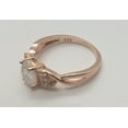 thumbnail image 6 of Size 8, White Fire Opal Topaz Rose Gold Ring, 6 of 6