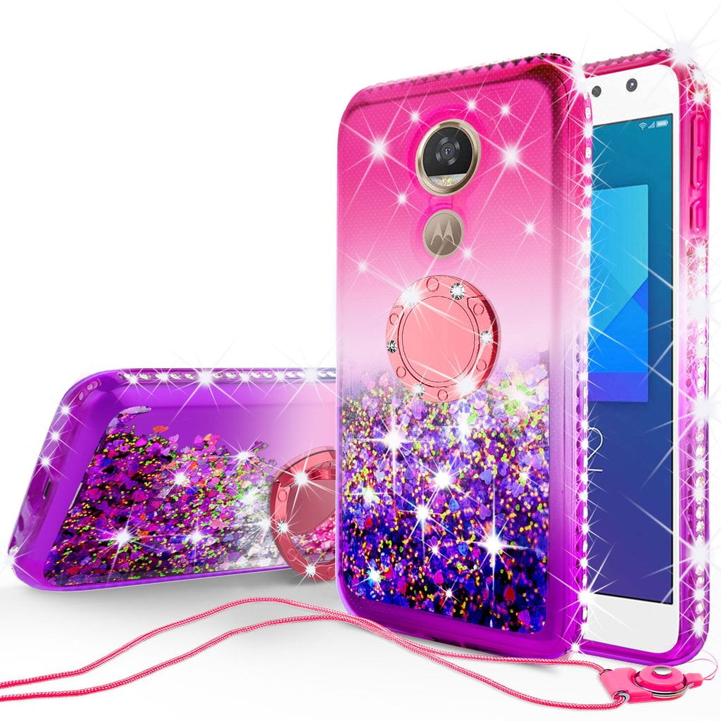 Vouwen Contract Legende Glitter Cute Phone Case with Kickstand Compatible for Motorola Moto G6 Case  Bling Diamond Rhinestone Bumper Ring Stand Sparkly Clear Thin Soft Girls  Women Hot Pink - Walmart.com