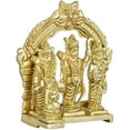 thumbnail image 2 of Exotic India Small Rama Durbar - Brass Statue, 2 of 2