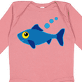 thumbnail image 4 of Inktastic Fishing Blue Fish Boys or Girls Long Sleeve Baby Bodysuit, 4 of 5