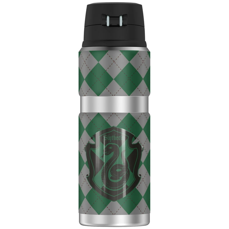 Harry Potter Slytherin Plaid Sigil, Thermos Stainless King Stainless Steel Drink Bottle, Vacuum Insulated & Double Wall, 24oz