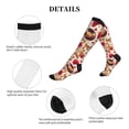 thumbnail image 5 of Lsque Skull Retro record lips Pattern Sport Compression Socks for Men & Women 15-20 mmHg Knee High Nurse Pregnant Running Medical and Travel Athletic, 5 of 6