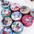 thumbnail image 3 of 9 Pcs Christmas Tinplate Set Candy Box Gift Storage Box Biscuit Can Tin Can Christmas Decoration Christmas Gift Box, 3 of 7