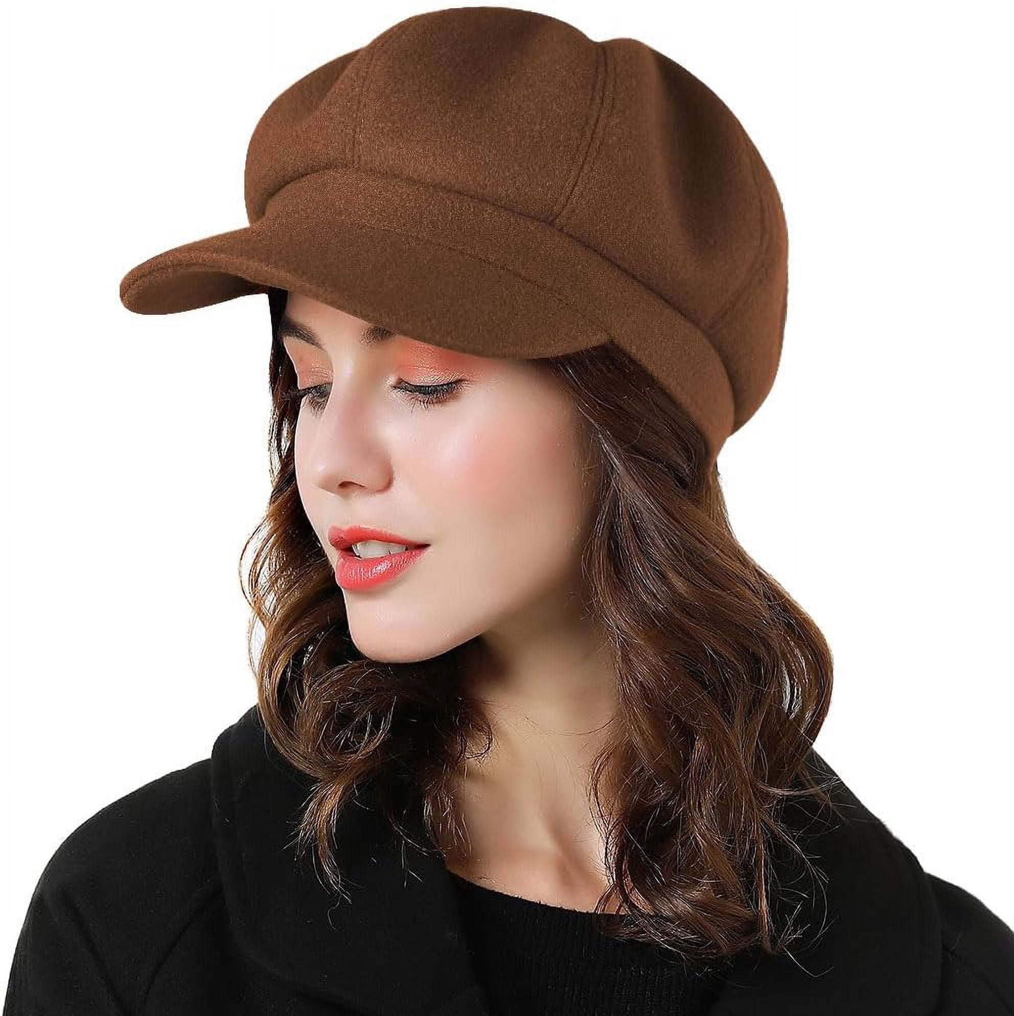 8239 Women Beret Newsboy Hat French Wool Cap Classic Autumn Spring Winter Women Beret Newsboy Hat French Wool Cap Classic Autumn  main image 4