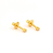 Studex Sterilized Piercing Earrings Ear Stud Cubic Zirconia Mini