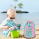 thumbnail image 4 of Bolso de playa para niños | Mesh Sand Away Almacenamiento de juguetes de playa | Mochila de nylon con cordón de gran capacidad para piscina, natación, deportes al aire libre | 25x22x2cm | Ligero,, 4 of 5