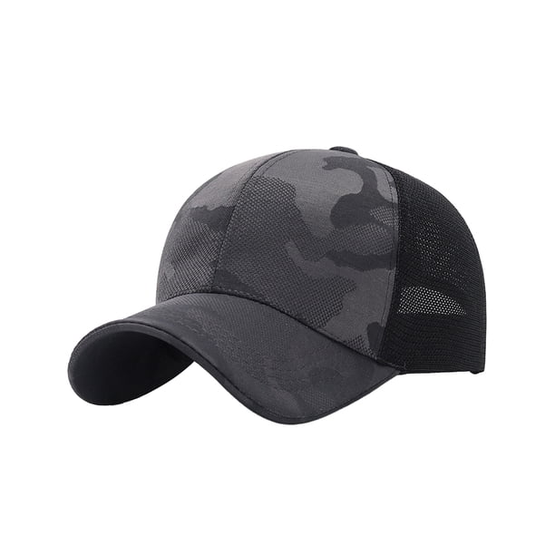 Minnieouse Sombrero de protección solar de tela para hombres Gorra de béisbol cómoda y ajustable Gorras para hombres Sombrero para el sol gris Type3 NO3