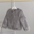 thumbnail image 6 of Coerni 2-10 Years Kids Baby Girls Long Sleeve Furry Coat Faux Fur Coat Jacket Winter Thick Warm Fleece Coat Outwear, 6 of 7