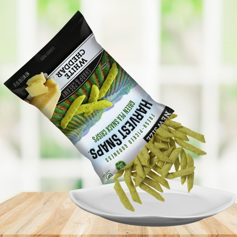 Harvest Snaps White Cheddar, Lightly Salted, Tomato Basil Snack