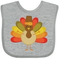 thumbnail image 3 of Inktastic Thanksgiving Pilgrim Turkey Holiday Boys or Girls Baby Bib, 3 of 4