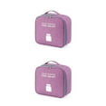 thumbnail image 1 of yingyy Emergency Organizer for Zipper Closure Household Empty Storage Bag Classification Dust-proof Students Survival Package Case Purple Large 2Set, 1 of 6