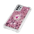 thumbnail image 4 of Funda para Samsung Galaxy A32 5G con Brillo Líquido Flotante, Purpurina, Parachoques y Anillo Giratorio Soporte, 4 of 5