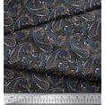 thumbnail image 2 of Soimoi Poly Georgette Fabric Floral & Paisley Print Fabric by The Yard 42 Inch Wide, 2 of 5