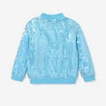 thumbnail image 6 of Disney Princess Girls Bomber Jackets Cinderella Sequin Zip Up Lightweight Sweatshirts Sizes 3-6, 6 of 7