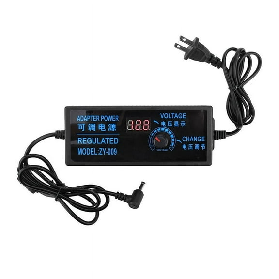 Adjustable Voltage Power Supply Adapter AC100-240V to DV3V-24V 5A Digital Display Dimming Power Supply US Plug