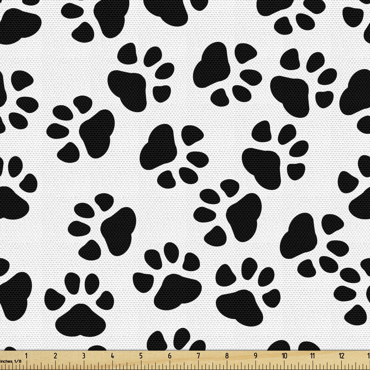 Non Stretch Fabric by the Yard High Quality Poly-Cotton Pizza Doodle Pattern Print 58 Wide