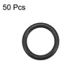 thumbnail image 2 of Anillos de goma de fluorocarbono Uxcell, 3.1mm de ancho, junta de sellado negra 50 piezas 8mm OD 6mm ID, 2 of 3