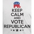 thumbnail image 4 of Old Glory Mens Election Keep Calm Vote Republican Short Sleeve Graphic T Shirt, 4 of 6