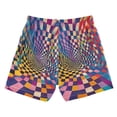 thumbnail image 7 of FORMRS Boys Swim Trunks Quick Dry Mesh Liner Boardshorts Sizes XS-XL, Colorful Wavy Plaid, 7 of 7