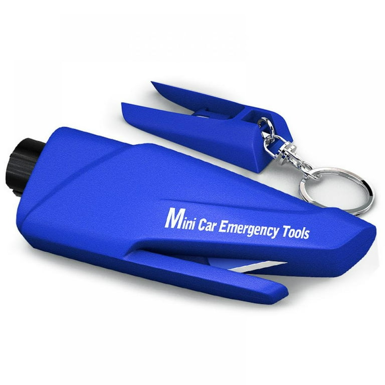 Window Breaker Keychain with Seatbelt Cutter, 2-in-1 Emergency Car Safety  Hammer, Compact & Lightweight Glass Breaker Window Punch for Men Women, Car