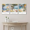 thumbnail image 2 of Hieng Matisse Blue Coastal View Wall Art Black Cat Flower Painting Wall Decor Vintage Open Window Landscape Canvas Poster Prints for Kitchen Living Room（Only canvas）, 2 of 6