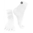 thumbnail image 1 of Mato & Hash Crew Length 5 Toe Sport Performance Socks - 6PK White CA7300 S/M, 1 of 2