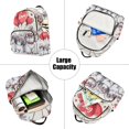 thumbnail image 5 of JIALIOU Mini Backpack Purse for Women Quilted Casual Daypack Small Travel Shoulder Bag, Dogs Heart-shaped Balloons, 5 of 7